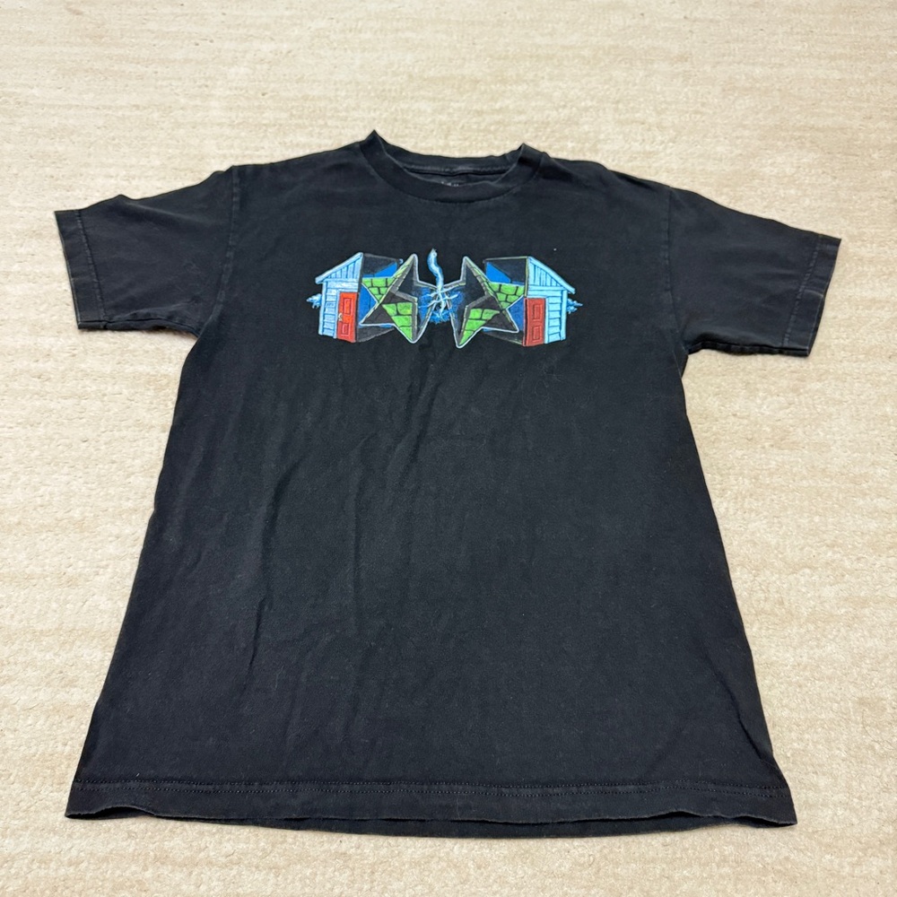 Deathwish Skateboards T-shirt Star Black Y2K Skater Baker Men's Medium
